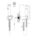 Гигиенический душ GESSI INCISO 1/2, золото (58153#246) - миниатюра фото 2