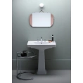 Раковина GSI Classic с переливом 75x50 см, 3 отверстия для смесителя, белая - миниатюра фото 1