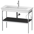 Консоль напольная Duravit White Tulip с полкой, цвет Graphite HighGloss (WT4544RH1H1) - миниатюра фото 1
