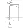 Смеситель для раковины Hansgrohe Metropol 260, хром, монтаж в 1 отверстие (32512000) - миниатюра фото 2