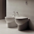 Унитаз напольный AZZURRA NUVOLA Mini 46×35 см белый с системой крепления (NUV146/P bi)) - миниатюра фото 1