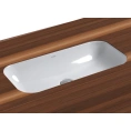 Встраиваемая раковина AZZURRA GLAZE 69x38 см без отверстия под смеситель, белая - миниатюра фото 1