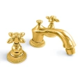 Стильный смеситель для биде Nicolazzi Impero на 3 отверстия в золотом исполнении (1215GO36) - миниатюра фото 1