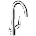 Кухонный смеситель Hansgrohe Talis S M51 однорычажный с поворотным изливом, хром (72811000) - миниатюра фото 1