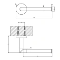 Настенный держатель для туалетной бумаги Gessi Tondo Black XL (63655#299) - миниатюра фото 2