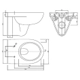 Подвесной унитаз IFO Special RP731300100 - миниатюра фото 4