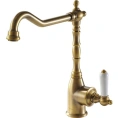 Смеситель для кухни Bravat Art F775109U цвета шампань - миниатюра фото 1