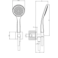 GESSI Rilievo Душевой комплект Nero XL: стиль и полная комплектация (59123#299) - миниатюра фото 2