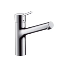 Кухонный смеситель Hansgrohe Talis S M52 поворотно-вытяжной, хром (32851000) - миниатюра фото 1