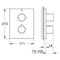Термостат для ванны Grohe Grohtherm F 27618000 — комфорт и безопасность вашего душа - миниатюра фото 3