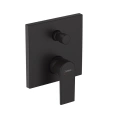 Смеситель для ванны Hansgrohe Vernis Shape встраиваемый с переключателем, матовый черный (71468670) - миниатюра фото 1