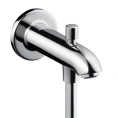 Излив для ванны Hansgrohe с переключателем на душ, 152 мм, хром (13423000) - миниатюра фото 1