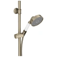Душевой гарнитур AX Montreux: ручной душ, штанга и держатель (1jet, шлифованный никель) (27982820) - миниатюра фото 1