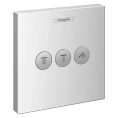 Встраиваемый вентиль ShowerSelect 330 на 3 источника с кнопками, хром (15764000) - миниатюра фото 1
