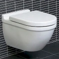 Подвесной унитаз Duravit Starck 3 с антигрязевым покрытием SanitaryGlaze (22250900001) - миниатюра фото 4