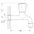 Однорычажный смеситель для раковины Grohe Costa L 30098001 - миниатюра фото 2