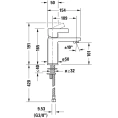 Смеситель для раковины Duravit D-Neo, 1 отв., без донного клапана, хром (DE1020002010) - миниатюра фото 2