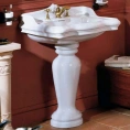 Раковина AZZURRA JUBILAEUM с удобной спинкой 70x55 см, белая - миниатюра фото 1