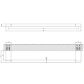 Полотенцедержатель GESSI Origini 45 см чёрный Brushed PVD (66502#707) - миниатюра фото 2