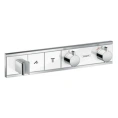 Встраиваемый термостат для душа Hansgrohe RainSelect на 2 источника с держателем, белый/хром (15355400) - миниатюра фото 1