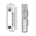 Радиатор стальной панельный Stelrad Compact 21 04 09 с боковым подключением - миниатюра фото 5