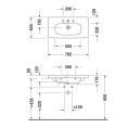 Раковина Duravit DuraStyle для мебели компактная с переливом, 785x400 мм, белая (2337780000) - миниатюра фото 2