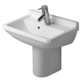 Раковина Duravit Starck 3 450x320 мм белая с отверстием под смеситель и переливом (750450000) - миниатюра фото 1