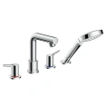 Смеситель для ванны Hansgrohe Talis S с ручным душем, хром (72419000) - миниатюра фото 1