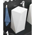Напольная раковина Artceram SHARP 50×50×85 см: стильная отдельностоящая модель без отверстий - миниатюра фото 1