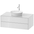 Подвесная тумбочка Duravit White Tulip, 408x1000x550 мм, 2 ящика, белый глянец (WT498608585) - миниатюра фото 1