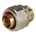 Переходник для металлопластиковых труб STOUT с наружной резьбой НР 1 x 32 резьбозажимной - миниатюра фото 3