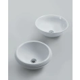 Раковина AZZURRA JUBILAEUM круглая 45x18 см, белая, без отверстий под смеситель - миниатюра фото 6