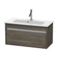 Duravit Ketho — тумба под раковину 410x800x385 с выдвижным ящиком в цвете «коричневая сосна» (KT642305151) - миниатюра фото 1