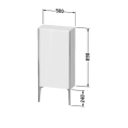 Ножки для мебели Duravit XViu алюминиевые 240x25x10 мм, шампань мат, 2 шт. в комплекте (XV9714B1) - миниатюра фото 2