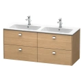 Тумба подвесная Duravit Brioso 1290 мм с 4 ящиками, цвет дуб европейский (BR410601052) - миниатюра фото 1