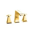 Золотой смеситель Nicolazzi Margherita для раковины на 3 отверстия с высоким изливом (1008GO38) - миниатюра фото 1