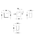 Полупьедестал Duravit Darling New Белый 180x230 мм для моек 262165, 262160, 262155 (858250000) - миниатюра фото 3