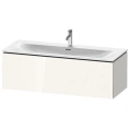 Подвесная тумба Duravit L-Cube 234412 с выдвижным отделением, 400x1220x481 мм, белый глянец (LC613902222) - миниатюра фото 1
