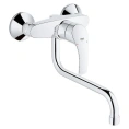 Стильный однорычажный смеситель Grohe Eurosmart New для кухни - миниатюра фото 1