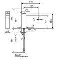 Смеситель для раковины Fantini Mare с изливом 140 мм, 1 отверстие, хром (51 02 V004WF) - миниатюра фото 2