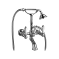 Смеситель для ванны Nicolazzi El Capitan настенный с ручным душем и двумя ручками, хром (1401CR69) - миниатюра фото 1