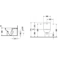 Унитаз Duravit D-Code моноблок с отдельным бачком, 650x355 мм, белый (21180900002) - миниатюра фото 2