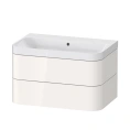 Подвесная тумба Duravit Happy D.2 Plus с умывальником и двумя ящиками (HP4347N2222) - миниатюра фото 1