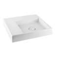 Подвесная раковина Gessi Rettangolo 45x45 см белая с донным клапаном - миниатюра фото 1