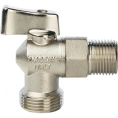 Stout кран шаровой угловой 1/2 х 3/4, соединение типа мама-папа - миниатюра фото 2