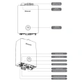 Газовый настенный котел Rinnai BR-K16 (RB 137 КMF) 15-1 кВт - миниатюра фото 4