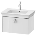 Подвесная тумба Duravit White Tulip, 410x684x458 мм, с ящиком, белый глянец (WT425108585) - миниатюра фото 1