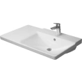 Раковина Duravit P3 Comforts для мебели ассиметричный с перел с 3 отв под смеситель вкл заглушку для перелива хром - миниатюра фото 1