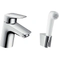 Смеситель Hansgrohe Logis 71290000 для раковины с гигиеническим душем - миниатюра фото 1