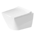Унитаз подвесной Duravit Viu: компактный безободковый, 370×480 мм, белый (2573090000) - миниатюра фото 1